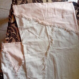 Peri Home Colorblock Fringe King Shams  NWOT